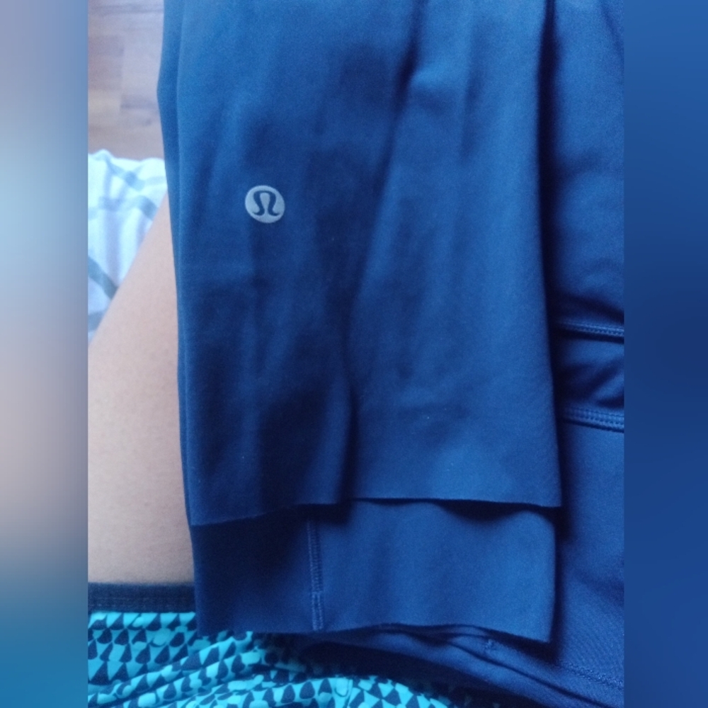 Lululemon Fast and Free Crop II 19" *Non-Reflective-True Navy- Size 6 - Picture 9 of 13